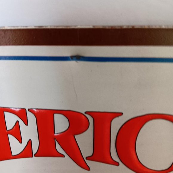 American Drummer Bear Tin Sign. 10x16" Pawtucket, RI. American Toy Co. Nice Sign - Picture 3 of 8